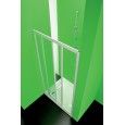 Maestrodue  Porta Box Doccia  da  90cm Bianco Cristallo Temperato 3mm Trasparente FORTE BOX DOCCIA  - 1
