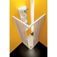 Kappa Eckige  Duschkabine  von  70X90cm Weiss PVC Transparent FORTE BOX DOCCIA  - 1