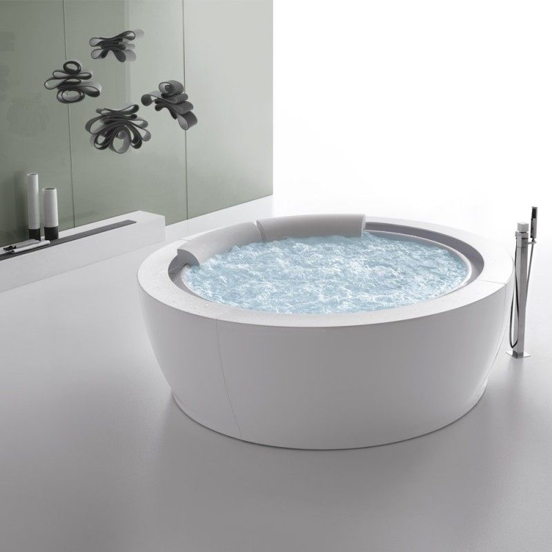 Bolla sfioro 190 vasca  bocchette bianco Diametro 190 h65 Hafro - Geromin