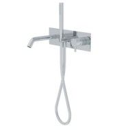 Diametro35 Inox Miscelatore monocomando ad incasso per vasca Ritmonio RITMONIO - 1