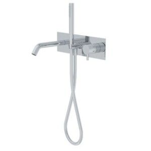 Diametro35 Inox Concrete Miscelatore monocomando ad incasso per vasca Ritmonio RITMONIO - 1