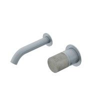 Diametro35 Inox Concrete Miscelatore monocomando ad incasso per lavabo Ritmonio RITMONIO - 1