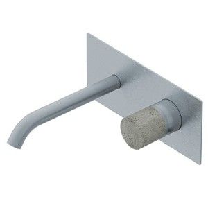 Diametro35 Inox Concrete Miscelatore monocomando ad incasso per lavabo Ritmonio RITMONIO - 1