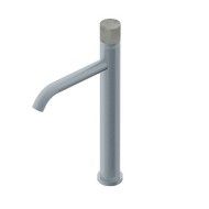 Diametro35 Inox Concrete Miscelatore monocomando soprapiano per lavabo Ritmonio RITMONIO - 1