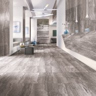 MARMOKER TRAVERTINO TITANIUM LUCIDO 88 x 176 Casalgrande Padana 10670211 CASALGRANDE PADANA - 1