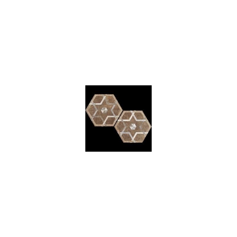 HERITAGE DEC.EXAGONA TEXT.5 34,5X40 0HET5EX Ceramica Fioranese