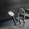 AXOR UNO  Melangeur de bain 3 trous  Avec poignee en etrier  38436000 HANSGROHE - 1