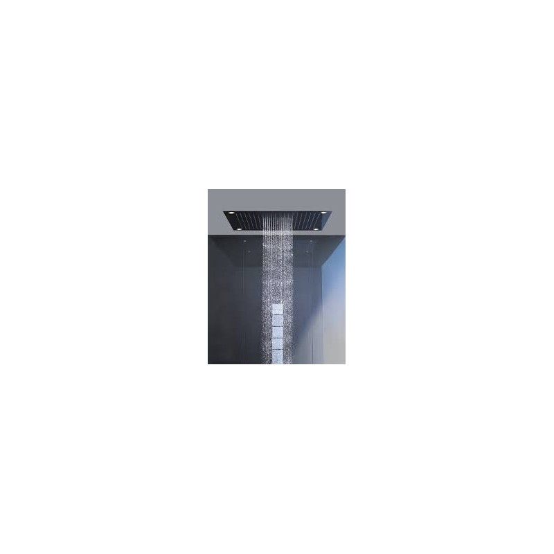 AXOR  STARCK SHOWER COLLECTION Pommeau de douche  970X970MM Avec eclairage   Acier optique   AXOR  10623800 HANSGROHE - 1