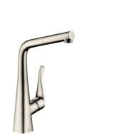 Metris Cucina con bocca estraibile   HANSGROHE 14821800 ACCIAIO OPTIK HANSGROHE - 1