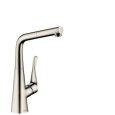 Metris Cucina con bocca estraibile   HANSGROHE 14821800 ACCIAIO OPTIK HANSGROHE - 1