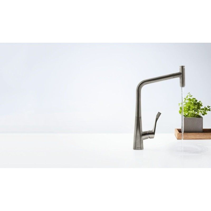 Metris Select 320 Kitchen Single Lever Mixer extractable dispensing  Steel  OPTIK HANSGROHE 14884800 HANSGROHE - 1