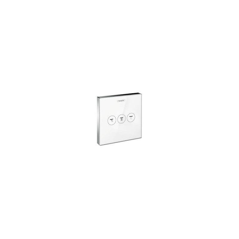 ShowerSelect glass Eingebauter Thermostatmischer  Biancofuer 3 Ausgaenge   Hansgrohe 15736400 HANSGROHE - 1