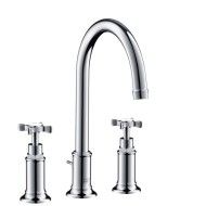 MONTREUX 3-hole basin  with Cross handle  Cromo  AXOR 16513000 HANSGROHE - 1
