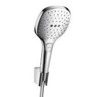 RAINDANCE  SELECT E Shower support set 120 3jet with shower hose 160 cm  Bianco Cromo Hansgrohe 26720400 HANSGROHE - 1