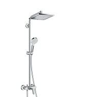 Hansgrohe Crometta E 240 1jet Showerpipe mit Einhebelmischer CROMO  Hansgrohe 27284000 HANSGROHE - 1