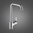 FOCUS E2 Single lever kitchen mixer 260  Bianco   Optic steel  Hansgrohe 31820800 HANSGROHE - 1
