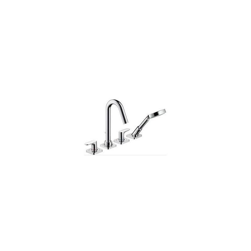 AXOR CITTERIO Miscelatore vasca a 4 fori bordo vasca con maniglie e rosette a leva  CROMO  AXOR 34444000 HANSGROHE - 1