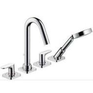AXOR CITTERIO Miscelatore vasca a 4 fori bordo vasca con maniglie e rosette a leva  CROMO  AXOR 34444000 HANSGROHE - 1