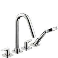 AXOR CITTERIO 4-Loch Fliesenrandarmatur mit Hebelgriffen und Rosetten,Fliesenflaeche ,CROMO  AXOR 34454000 HANSGROHE - 1
