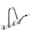 AXOR CITTERIO 4-Loch Fliesenrandarmatur mit Hebelgriffen und Rosetten,Fliesenflaeche ,CROMO  AXOR 34454000 HANSGROHE - 1