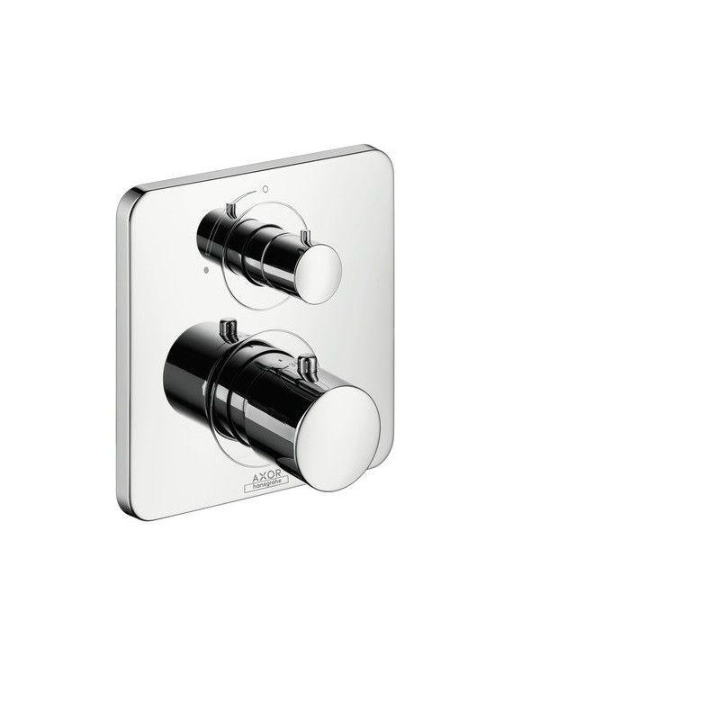 AXOR CITTERIO  Thermostat affleurant avec vanne d'arret CROMO  AXOR 34705000 HANSGROHE - 1