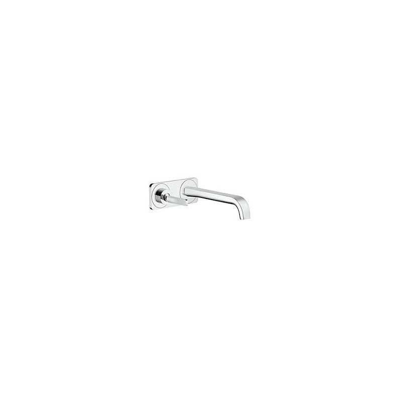 AXOR CITTERIO E Einhebel-Waschtischmischer Unterputz fuer Wandmontage mit Auslauf 221 mm und Platte AXOR 36114000 HANSGROHE - 1