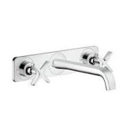 AXOR CITTERIO E Melangeur de lavabo mural 3 trous avec plaque AXOR 36115000 HANSGROHE - 1