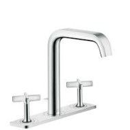 AXOR CITTERIO E Melangeur de lavabo mural 3 trous avec plaque AXOR 36116000 HANSGROHE - 1