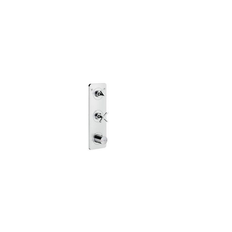 AXOR CITTERIO E Thermostatmodul 380/120 Unterputz fuer 2 Verbraucher mit Platte AXOR 36703000 HANSGROHE - 1