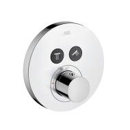 Axor ShowerSelect Round, Eingebauter Thermostatmischer  fuer  2 Ausgaenge   AXOR 36723000 HANSGROHE - 1