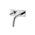 UNO Single lever basin mixer for concealed installation with spout and plate wall-mounted Chrome  AXOR 38115000 HANSGROHE - 1