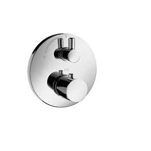 UNO2 Thermostat affleurant avec vanne d'arret CROMO  AXOR 38700000 HANSGROHE - 1