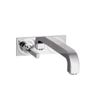 CITTERIO Einhebel-Waschtischmischer Unterputz fuer Wandmontage mit Pingriff, Auslauf 160 mm und Platte Cromo AXOR 39112000 HANSG