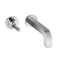 CITTERIO Mitigeur monocommande de lavabo mural a encastrer avec poignee, bec de 220 mm et rosaces Cromo  AXOR 39116000 HANSGROHE