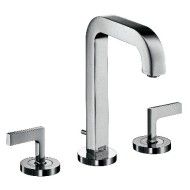 CITTERIO Mitigeur de lavabo 3 trous 170 avec bec de 140 mm, poignees a levier, rosaces et set de vidage CROMO  AXOR 39135000 HAN