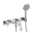 CITTERIO 3 hole wall-mounted bath mixer for wall mounting with cross handles and plate Cromo AXOR 39441000 HANSGROHE - 1