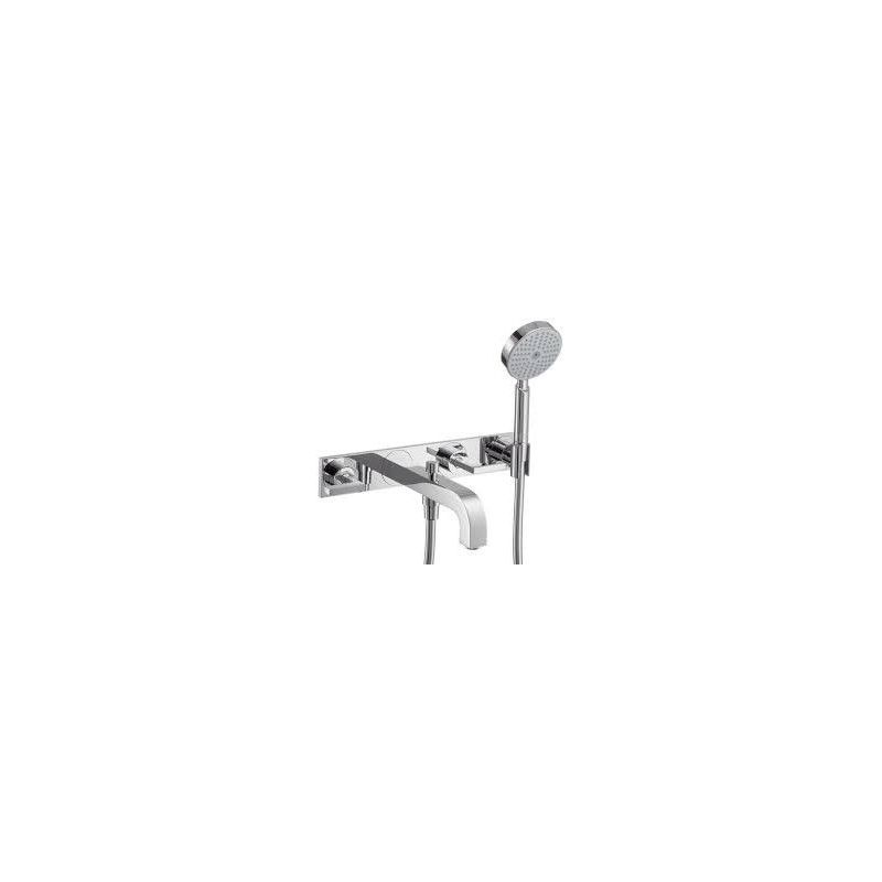 CITTERIO Mitigeur de bain mural 3 trous encastre avec poignees a levier et plaque Cromo AXOR 39442000 HANSGROHE - 1