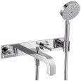 CITTERIO Mitigeur de bain mural 3 trous encastre avec poignees a levier et plaque Cromo AXOR 39442000 HANSGROHE - 1