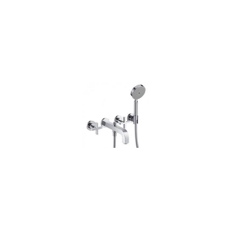 CITTERIO 3-Loch Wannenarmatur Unterputz fuer Wandmontage ohne Platte   Cromo AXOR 39447000 HANSGROHE - 1