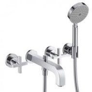 CITTERIO 3-Loch Wannenarmatur Unterputz fuer Wandmontage ohne Platte   Cromo AXOR 39447000 HANSGROHE - 1
