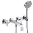 CITTERIO 3-Loch Wannenarmatur Unterputz fuer Wandmontage ohne Platte   Cromo AXOR 39447000 HANSGROHE - 1