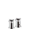 CITTERIO 2-Loch Wannenrandarmatur mit Thermostat und Kreuzgriffen CROMO  AXOR 39480000 HANSGROHE - 1