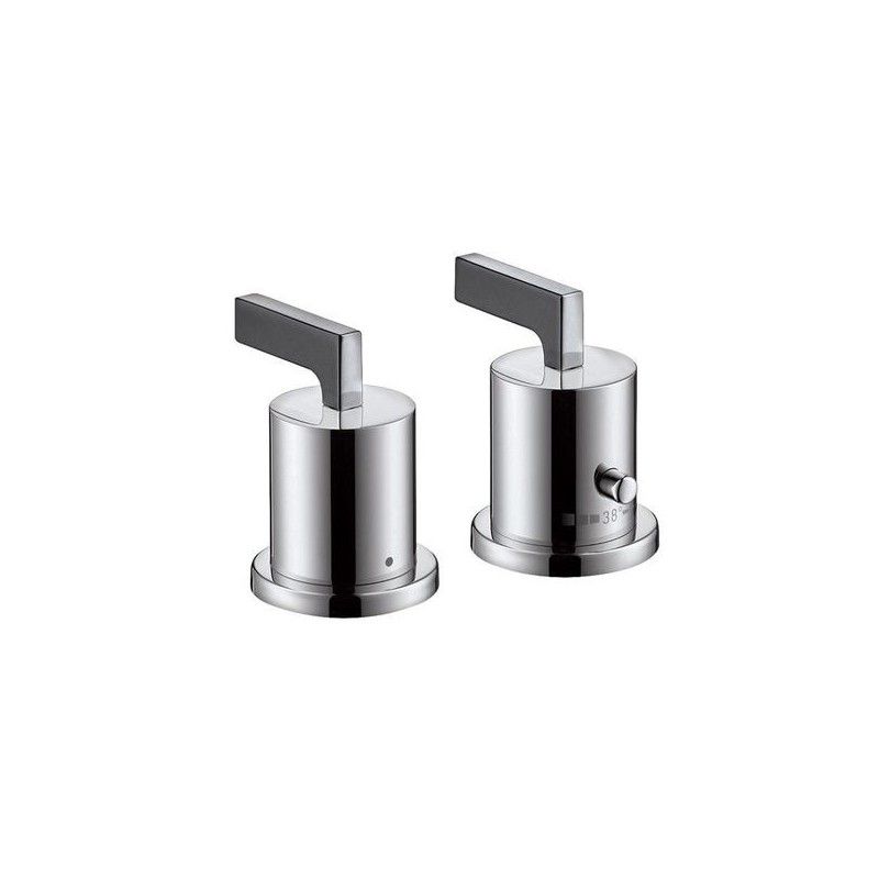 CITTERIO 2-Loch Wannenrandarmatur mit Thermostat und Hebelgriffen  CROMO  AXOR 39482000 HANSGROHE - 1