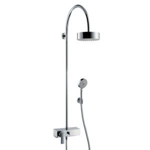 CITTERIO Showerpipe with single lever mixer and overhead shower 180 1jet CROMO AXOR 39620000 HANSGROHE - 1