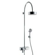 CITTERIO Showerpipe with single lever mixer and overhead shower 180 1jet CROMO  AXOR 39620000 HANSGROHE - 1