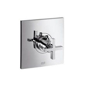 CITTERIO Thermostat HigDebit eleve  encastre avec poignee transversale Cromo  AXOR 39716000 HANSGROHE - 1