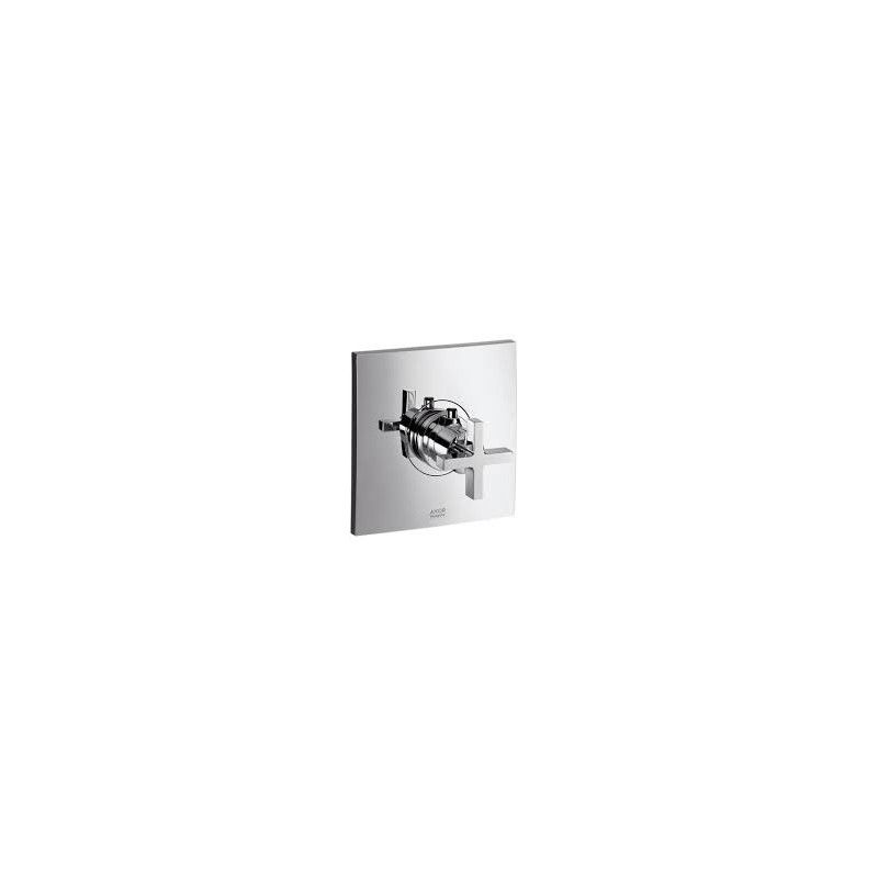 CITTERIO Thermostat HigDebit eleve  encastre avec poignee transversale Cromo  AXOR 39716000 HANSGROHE - 1