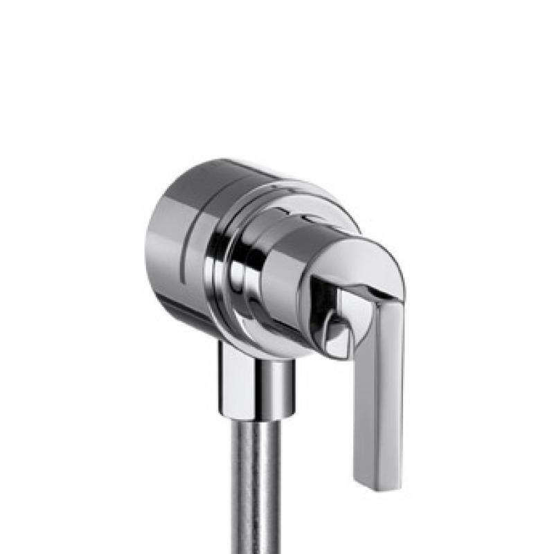 CITTERIO Wall connection stop with non-return valve, shut-off valve and lever handle  CROMO  AXOR 39882000 HANSGROHE - 1