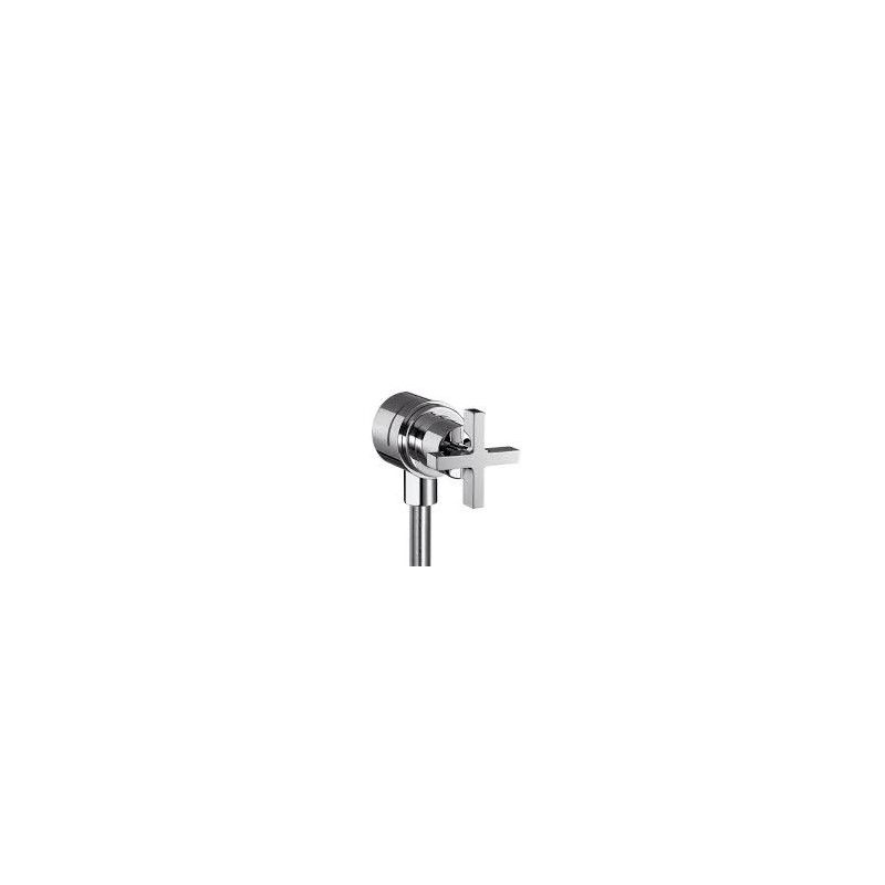 CITTERIO Wall connection Stop with non-return valve, shut-off valve cross handle  CROMO  AXOR 39883000 HANSGROHE - 1