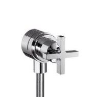 CITTERIO Wall connection Stop with non-return valve, shut-off valve cross handle  CROMO  AXOR 39883000 HANSGROHE - 1